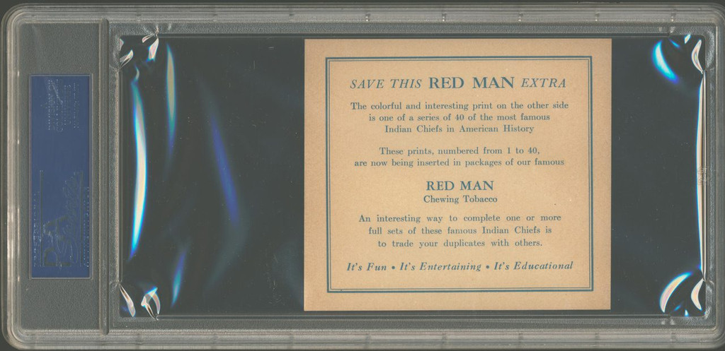 1954  RED MAN AMERICAN INDIAN CHIEFS T129 #20 ARKIKITA PSA 6 EX-MT  #*