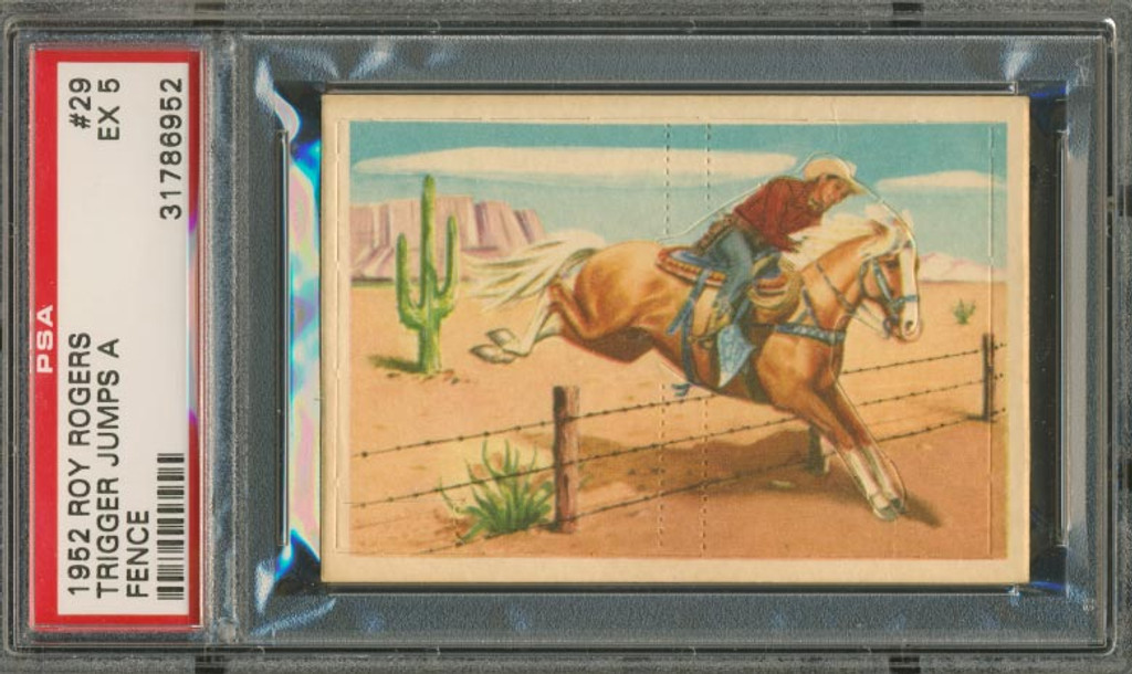 1952 ROY ROGERS #29 TRIGGER JUMPS A FENCE... PSA 5 EX   #*