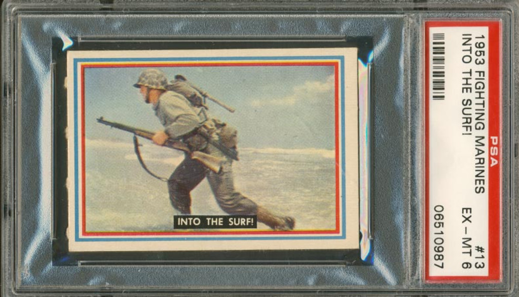 1953 FIGHTING MARINES #13 INTO THE SURF!! ... PSA 6 EX-MT   #*sku30631