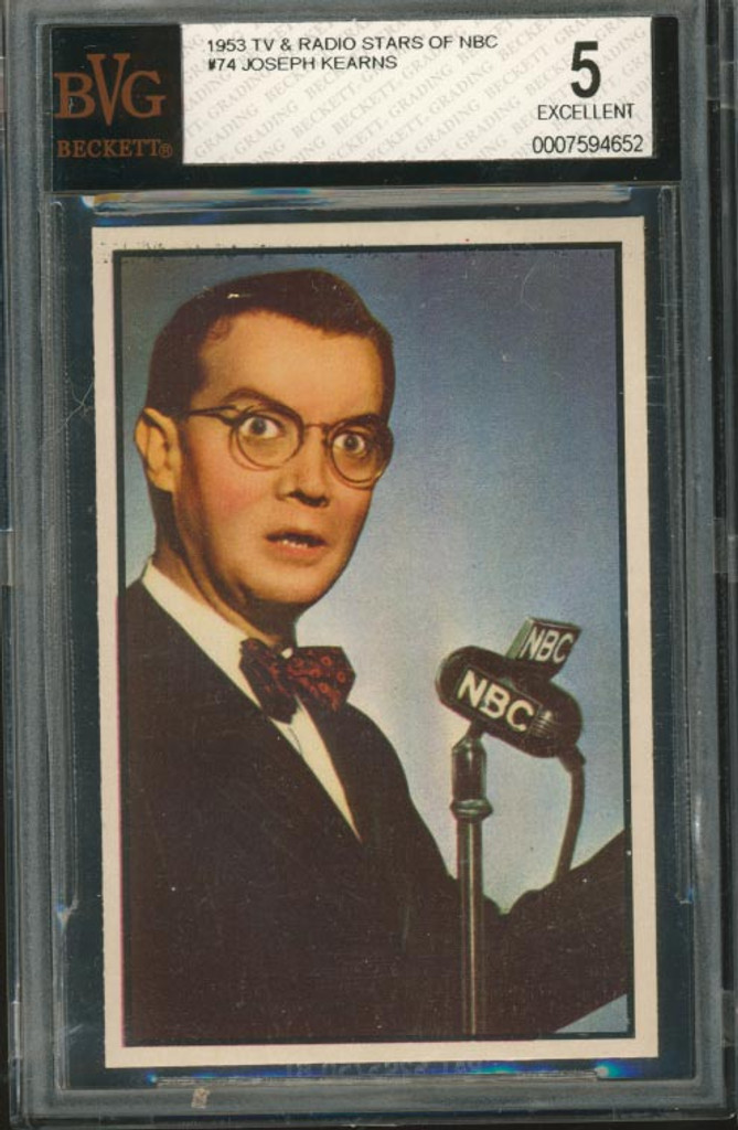 1953 TV & Radio NBC #74 Joseph Kearns BVC 5 EX   #*