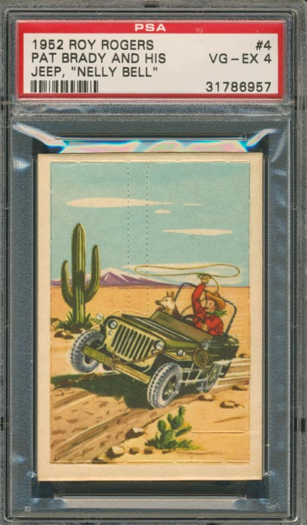 1952 ROY ROGERS #4 PAT BRADY AND HIS JEEP PSA 4 VG-EX   #*sku31357