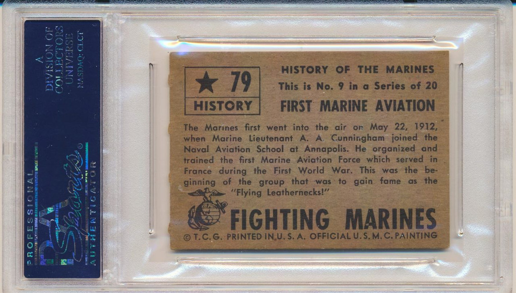 1953 FIGHTING MARINES #79 FIRST MARINE AVIATION PSA 5 EX   #*