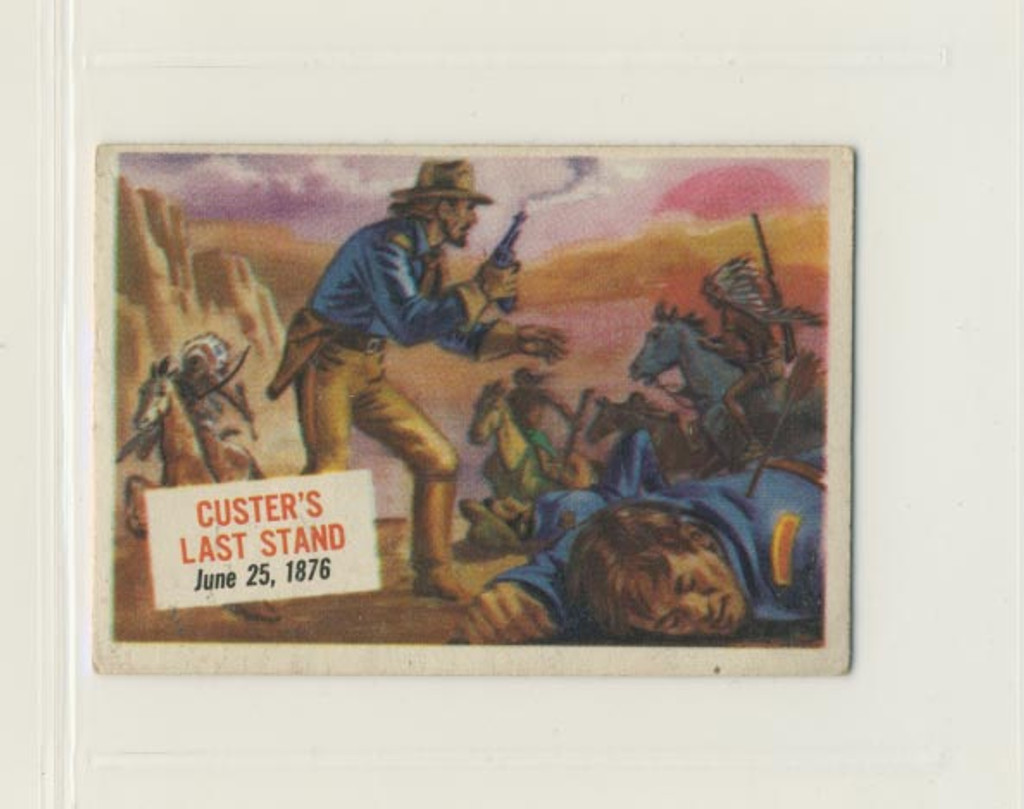 1954 Topps Scoops #45 Custer's Last Stand Ex-Mt  #*