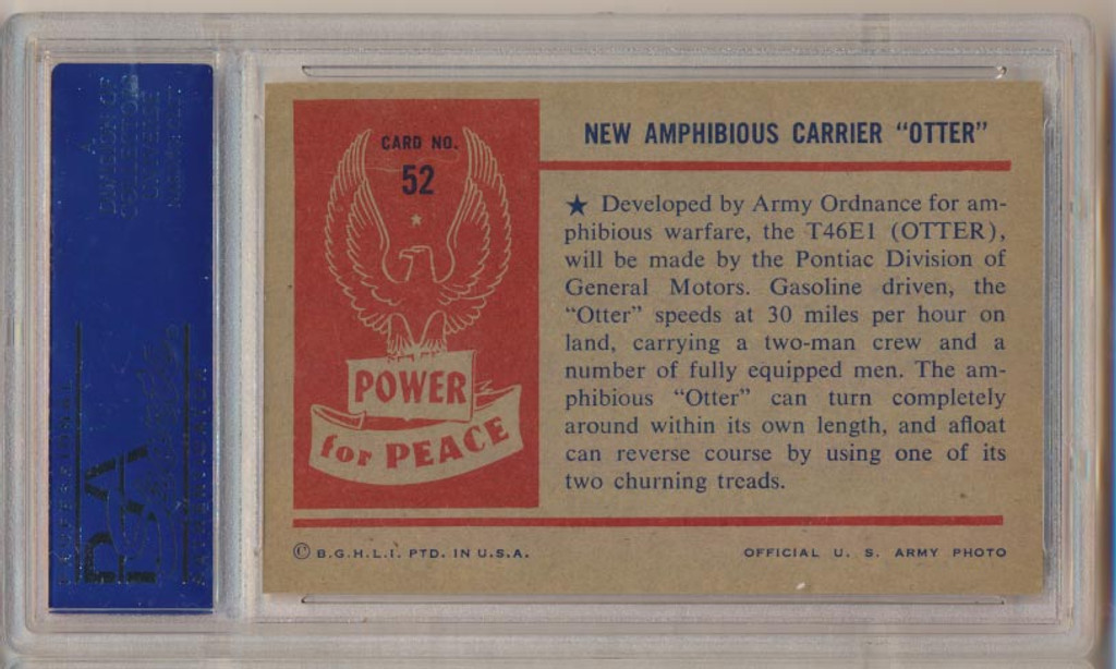 1954 Power For Peace #52 New Amphibious PSA 7 NM   #*