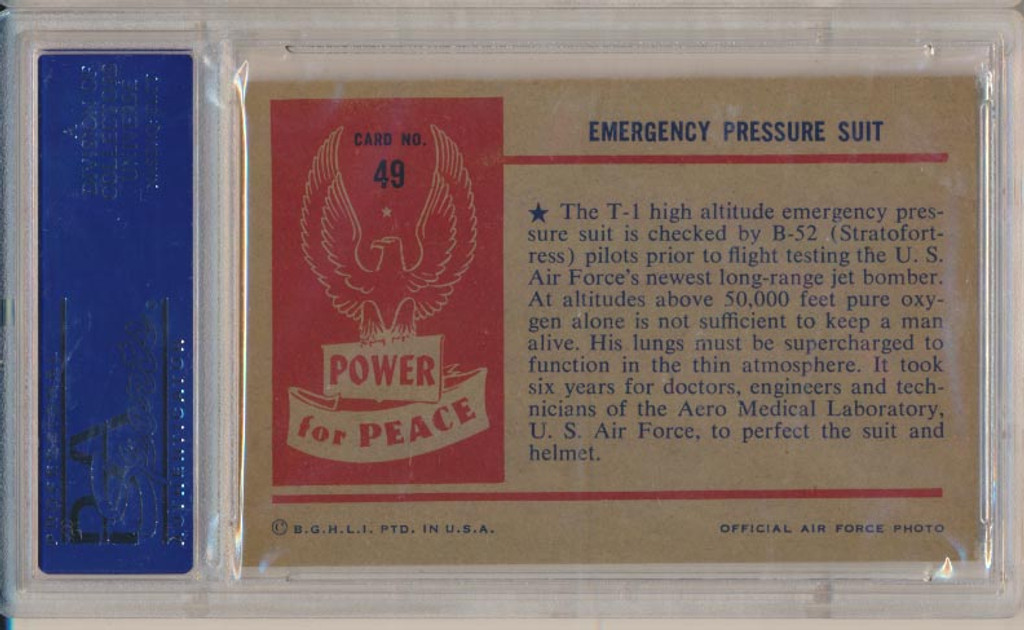1954 Power For Peace #49 Emergency Pressure PSA 7 NM   #*