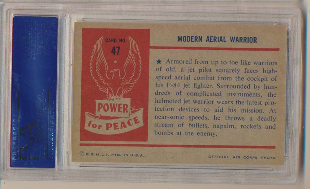 1954 Power For Peace #47 Modern Aerial PSA 7 NM   #*