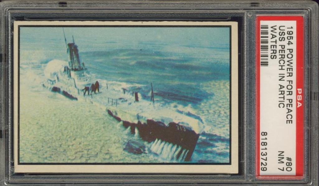 1954 Power For Peace #80 USS Perch PSA 7 NM   #*
