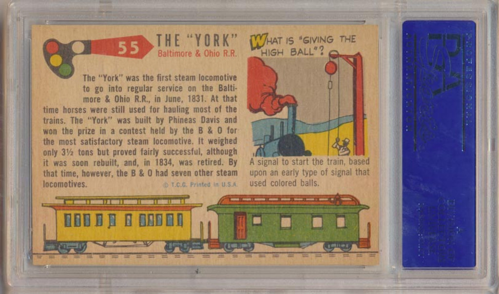 1955 Rails & Sails #55 The York PSA 5  EX   #*