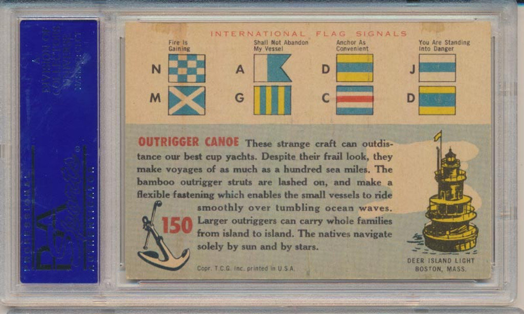 1955 Rails & Sails #150  Outrigger Canoe PSA 6 EX-MT   #*