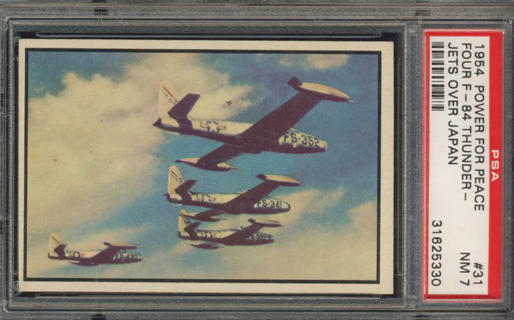 1954 Power For Peace #31 Four F-84  PSA 7 NM   #*