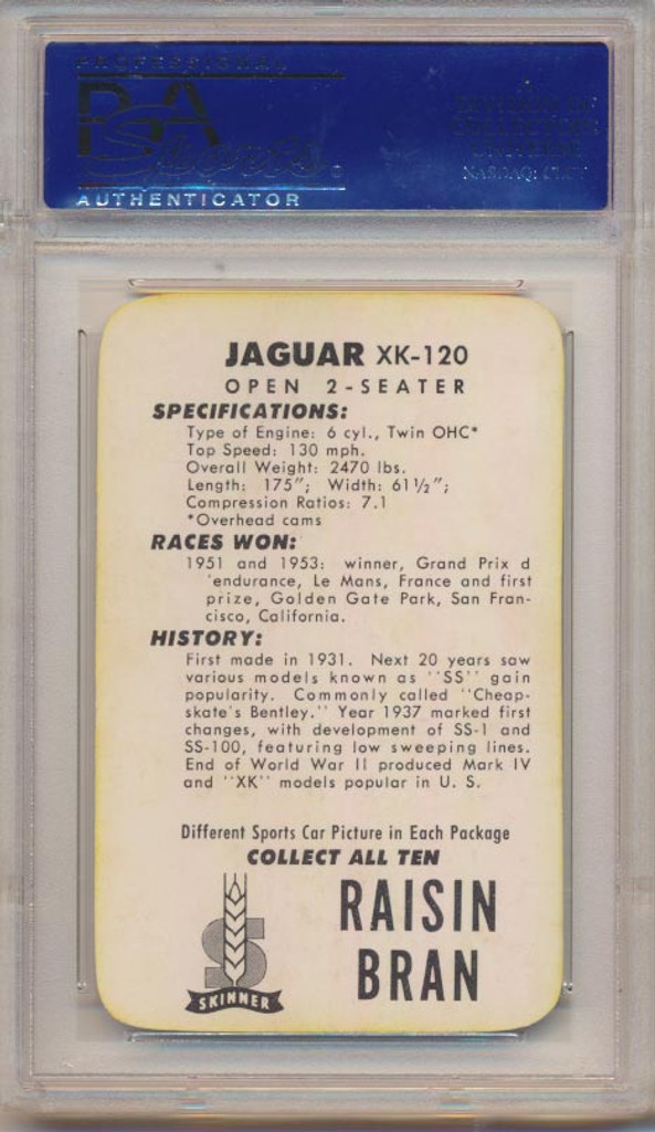 1954 F281-SKINNER JAGUAR XK-120 PSA 7 NM   #*
