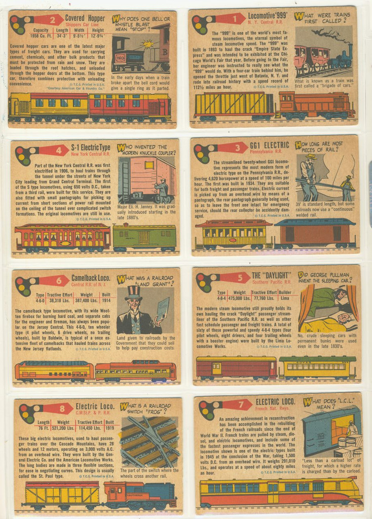 1955 Topps Rails & Sails Set (200) Low Grade   #*sku1400