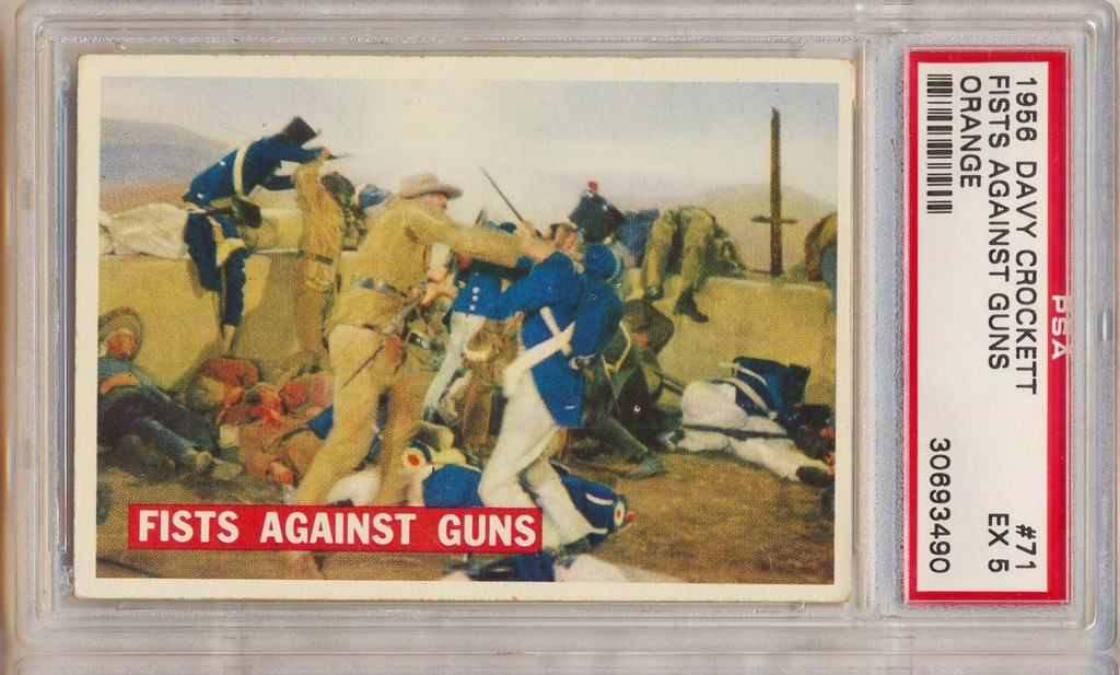 1956 Davy Crockett (Orange) #71  Fists Against Guns  PSA 5 EX   #*