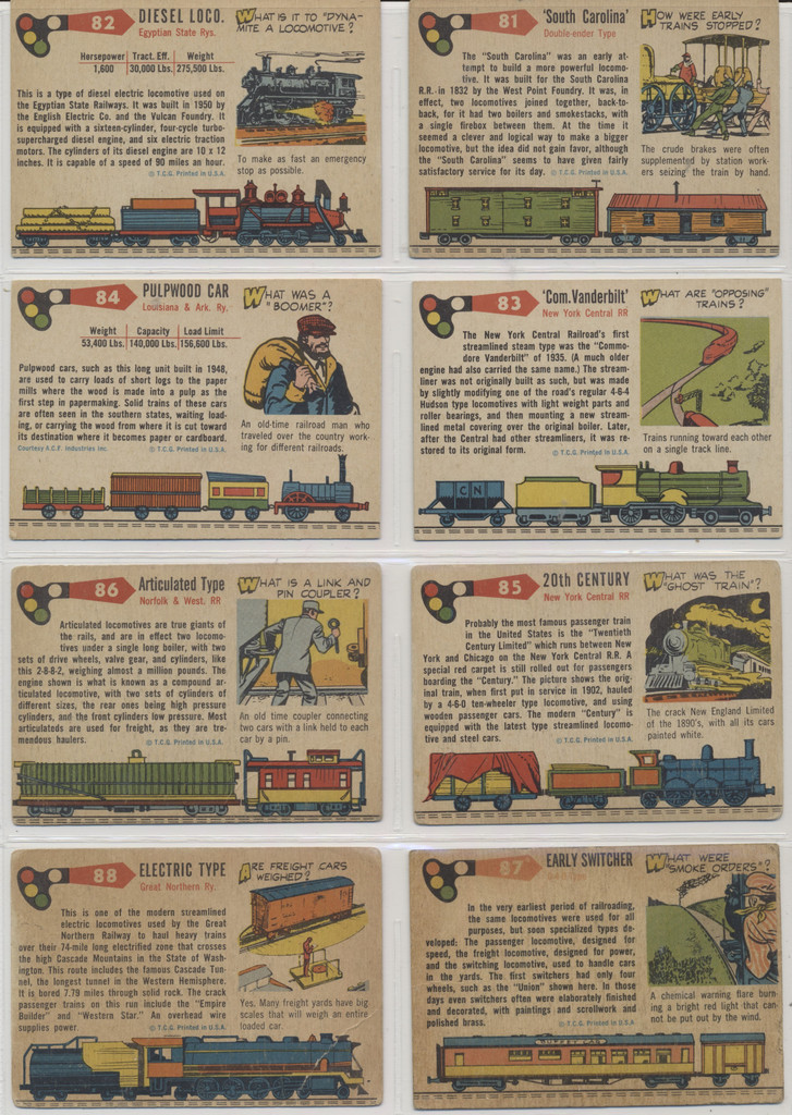 1955 Topps Rails & Sails  Complete Set 200 With Hard Numbers  #*sku32749sku32749