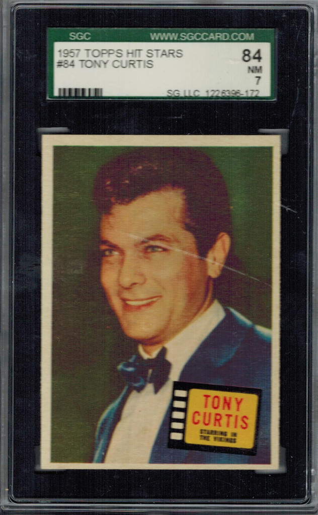 1957 Hit Stars  #84  Tony Curtis  SGC  84   NM 7  #*