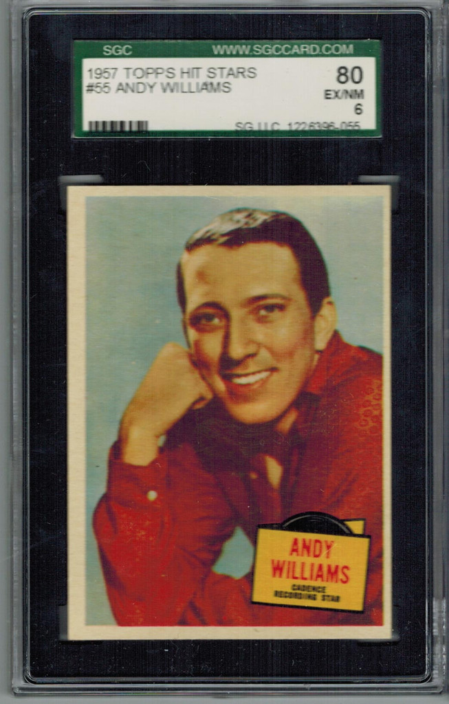 1957 Hit Stars  #55  Andy Williams  SGC  80   EX/NM  6   #*