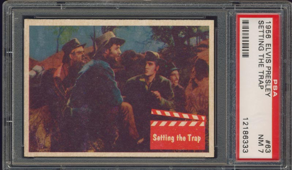 1956 Elvis #63 Setting The Trap  PSA 7  NM   #*