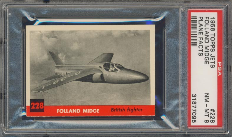 1956 Jets #228 Folland Midge... PSA 8 NM-MT   #*sku15486