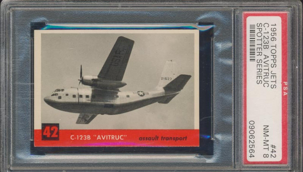 1956 Jets #42 C-123B Avitruc PSA 8 NM-MT  #*