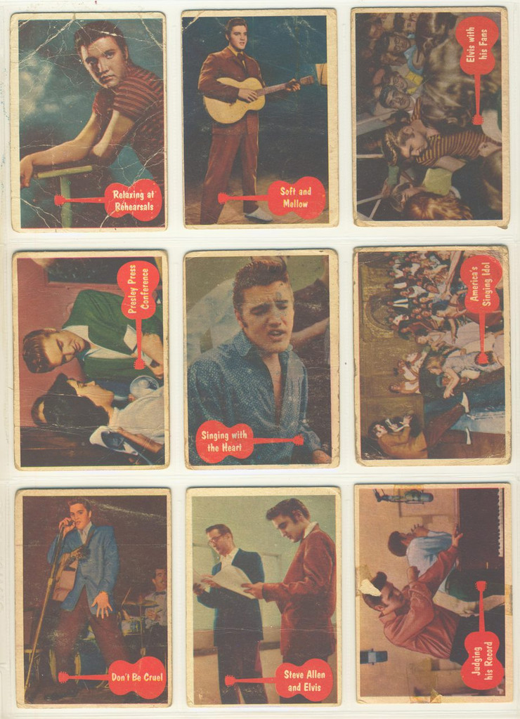 1956 (Topps) Bubbles Elvis Presley 36/66  Low Grade  #*