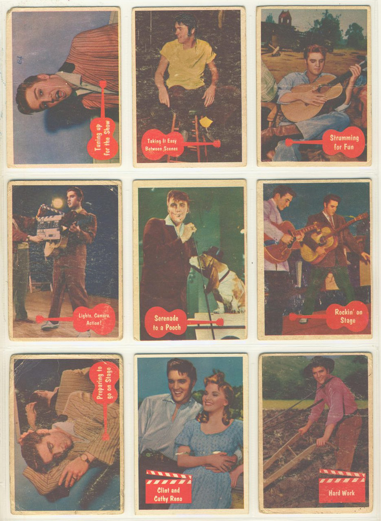 1956 (Topps) Bubbles Elvis Presley 36/66  Low Grade  #*