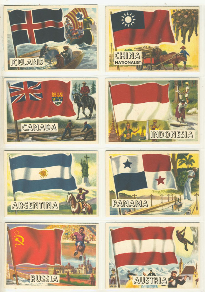 1956 Topps Flags Of The World Set 80   #*sku31166