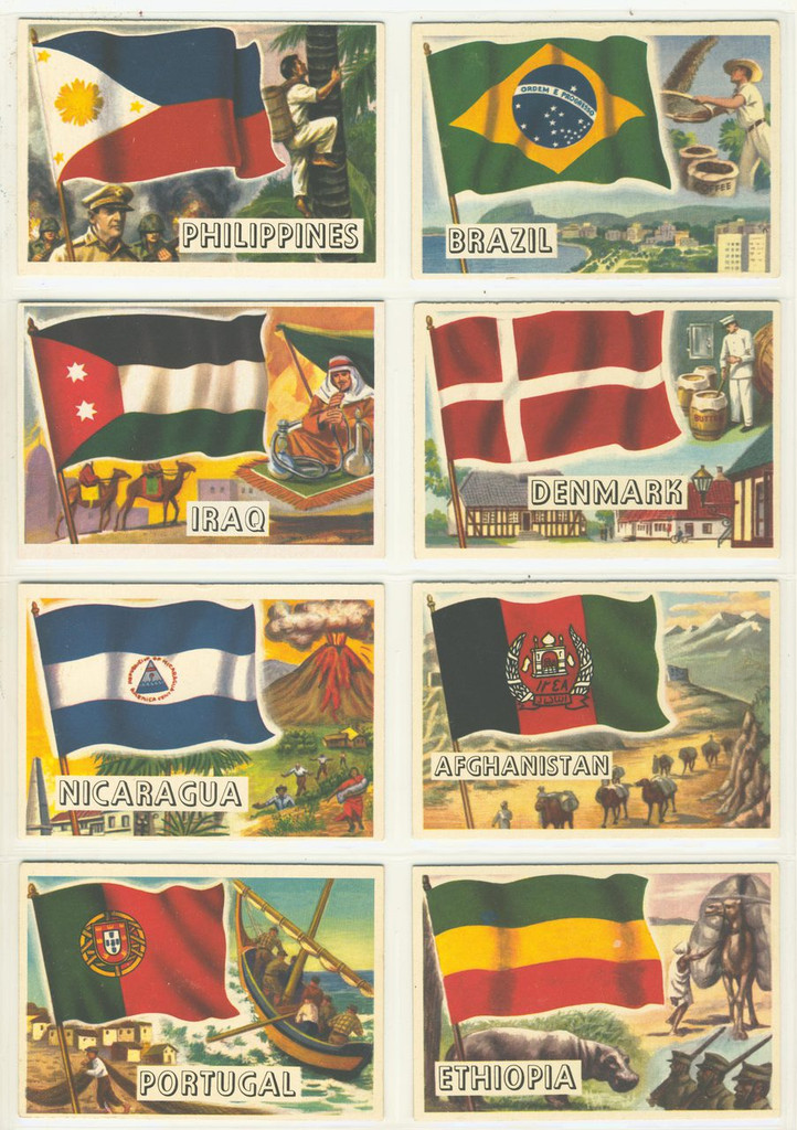 1956 Topps Flags Of The World Set 80   #*sku31166