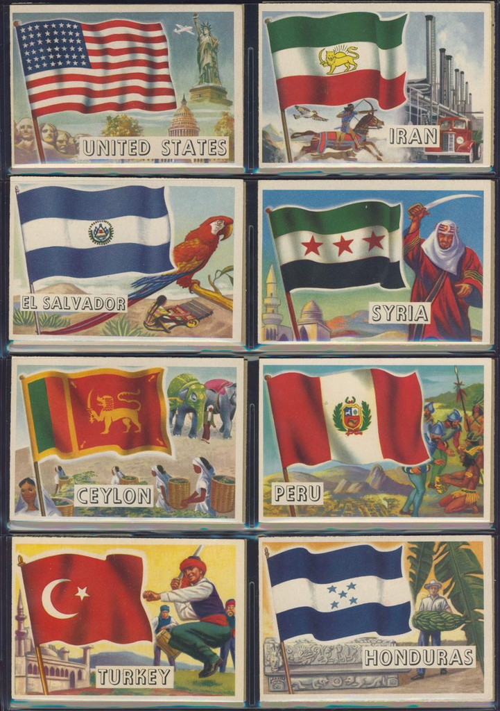 1956 Topps Flags Of The World Set 80  #*