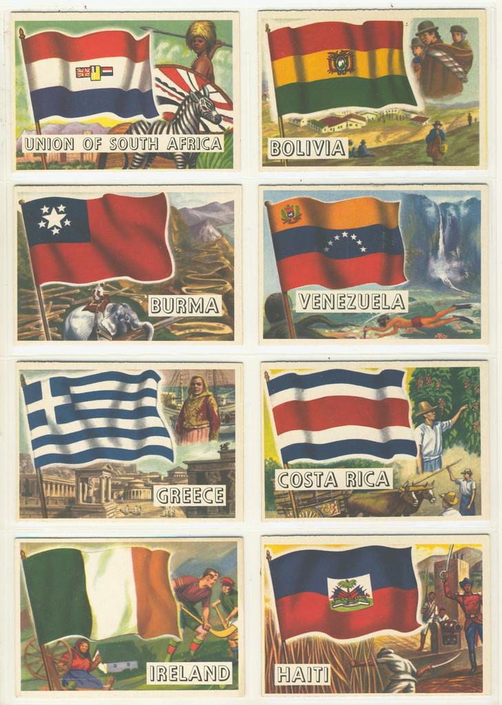 1956 Topps Flags Of The World Set 80  #*
