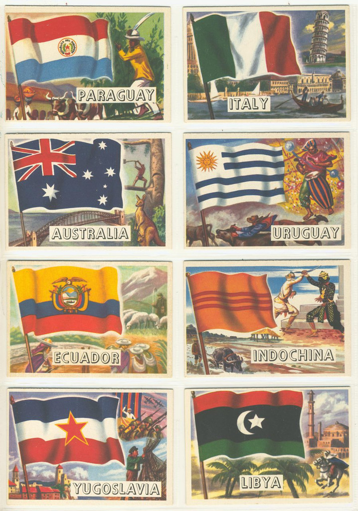 1956 Topps Flags Of The World Set 80  #*