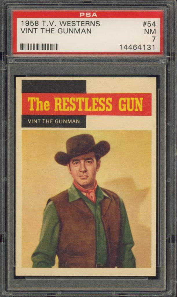1958 T.V. Westerns #54 Vint The Gunman PSA 7 NM   #*