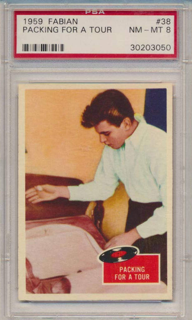 1959 Fabian #38 Packing For A Tour PSA 8 NM-MT  #*#