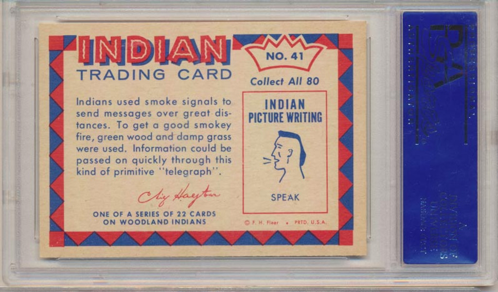 1959 INDIAN'S #41 SMOKE SIGNALS  PSA 8 NM-MT  #*