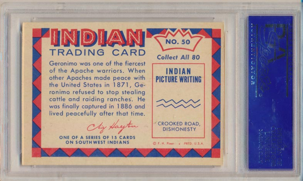 1959 INDIAN'S #50 GERONIMO  PSA 7 NM   #*