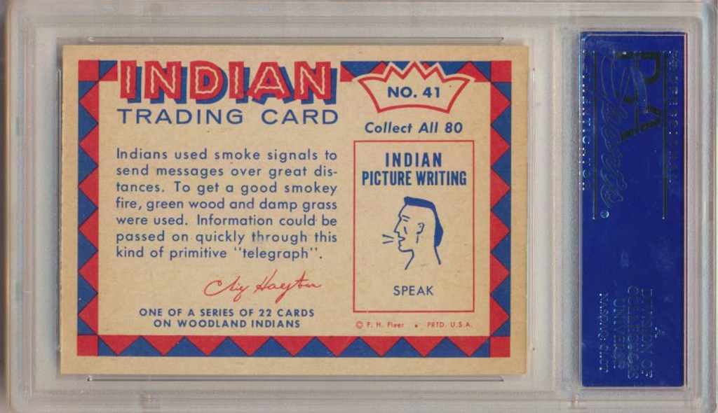 1959 INDIAN'S #41 SMOKE SIGNALS  PSA 8 NM-MT   #*