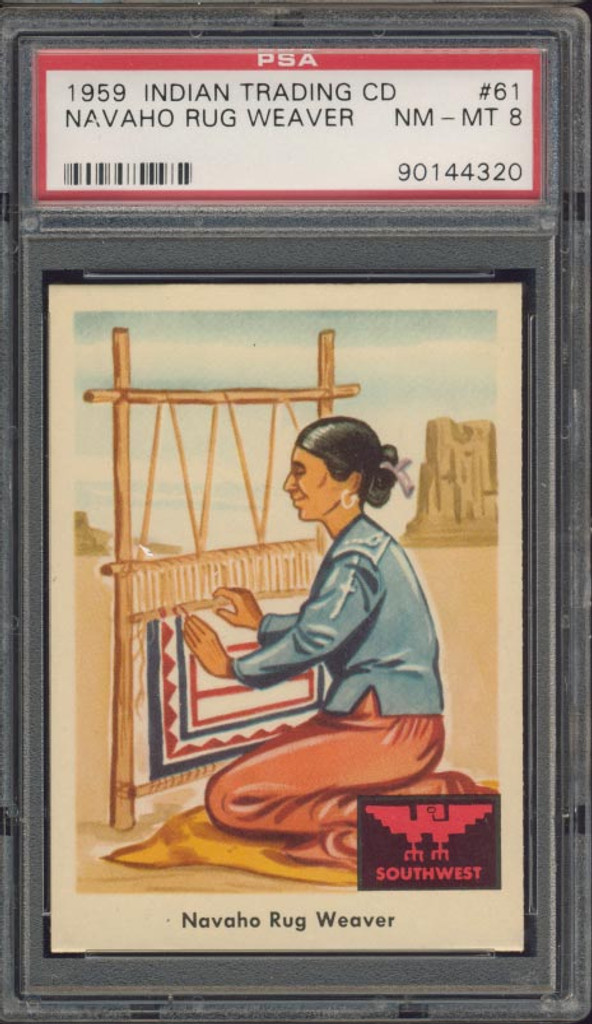 1959 INDIAN'S #61 NAVAHO RUG WEAVER  PSA 8 NM-MT   #*