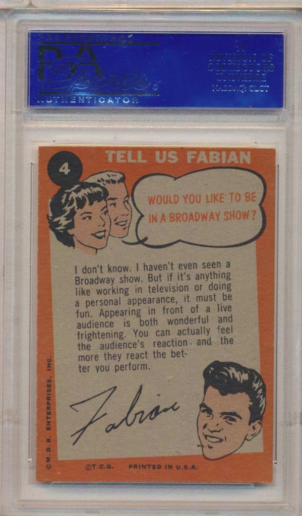 1959 Fabian #4 Shopping For Shirts PSA 7 NM  #*