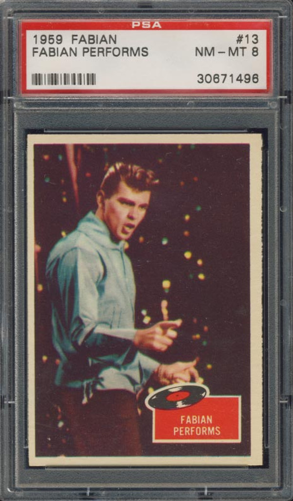 1959 Fabian #13 Fabian Performs PSA 8 NM-MT  #*