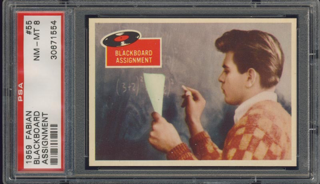 1959 Fabian #55 Blackboard Assignment PSA 8 NM-MT  #*