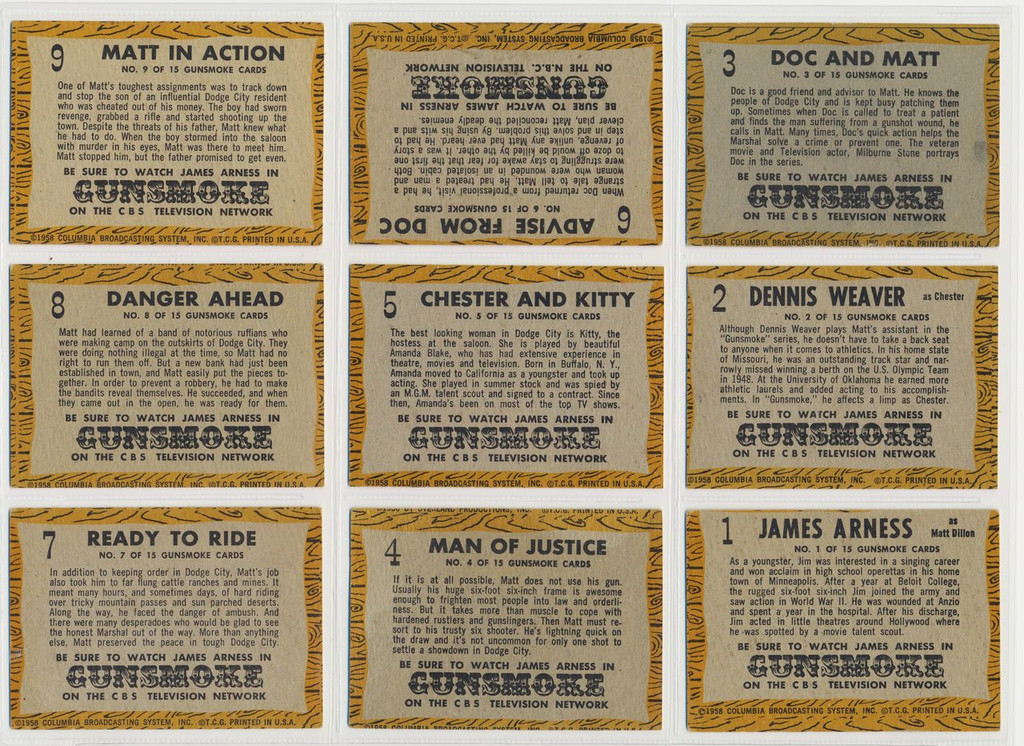 1958 Topps T.V. Westerns Set 71 Low Grade   #*sku31145