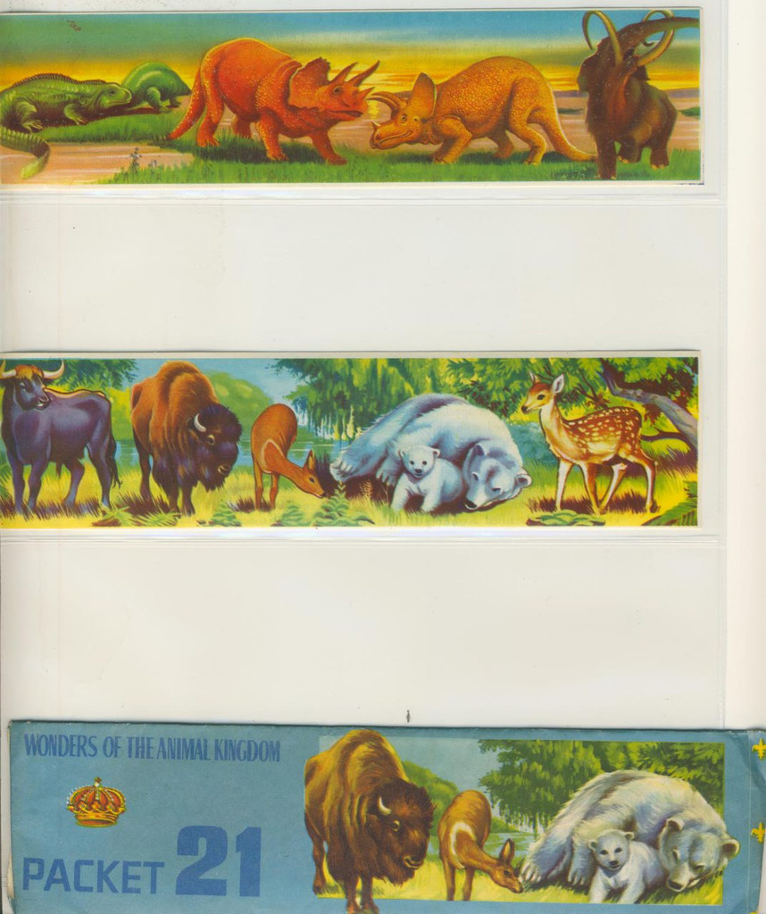 1959 Wonders Of The Animal Kingdom 21 Different Packs, Book, Slip Cover  #*