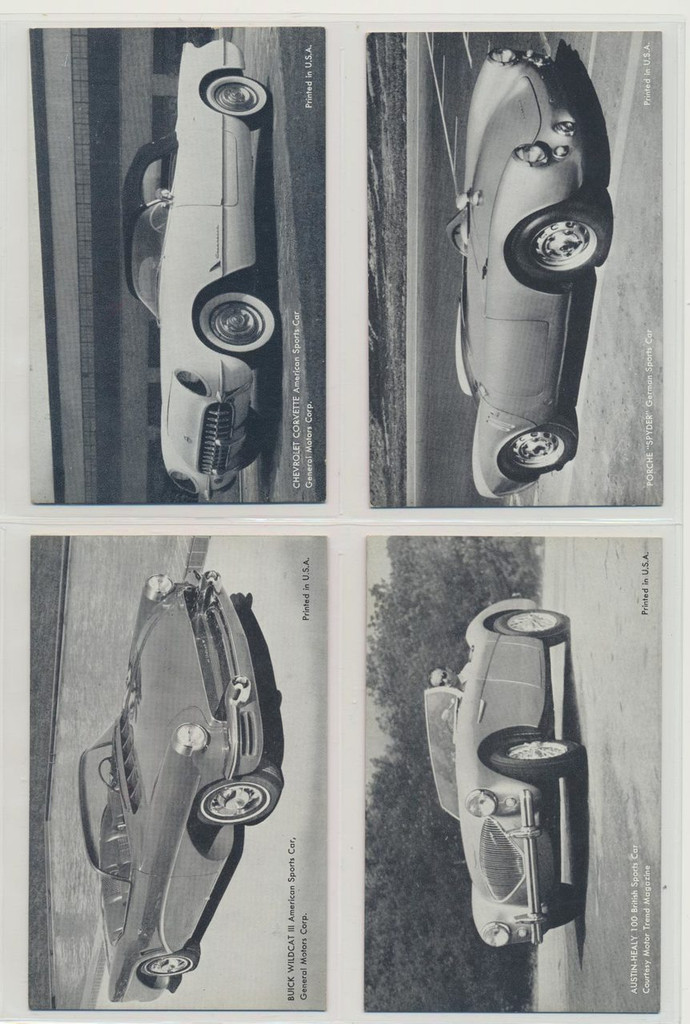 1960 Exhibts Cards  Cars Of The Feature Set 32 #*