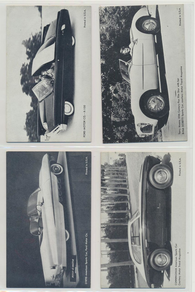 1960 Exhibts Cards  Cars Of The Feature Set 32 #*