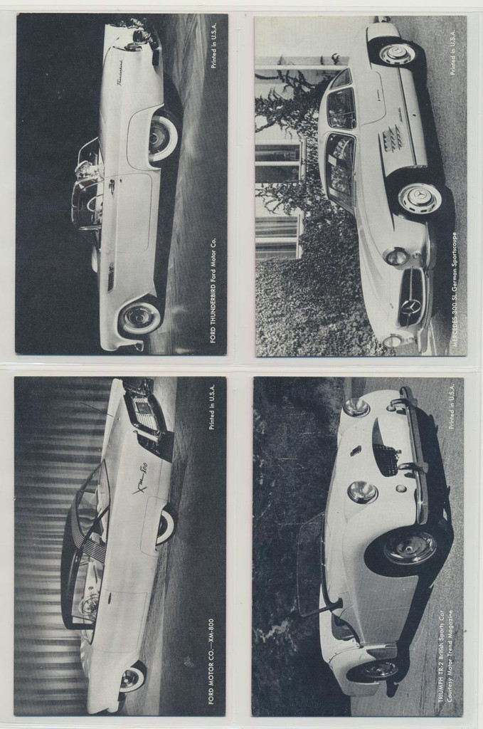1960 Exhibts Cards  Cars Of The Feature Set 32 #*
