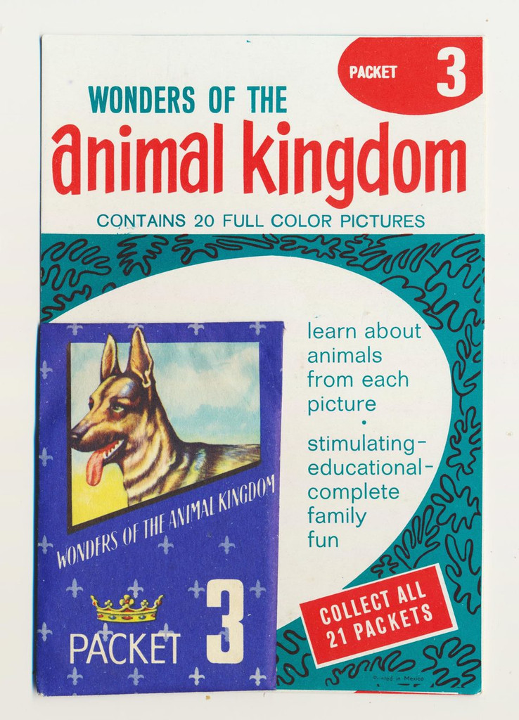 1959 Wonders Of The Animal Kingdom Stickers (Made In Mexico) 40/50   #*