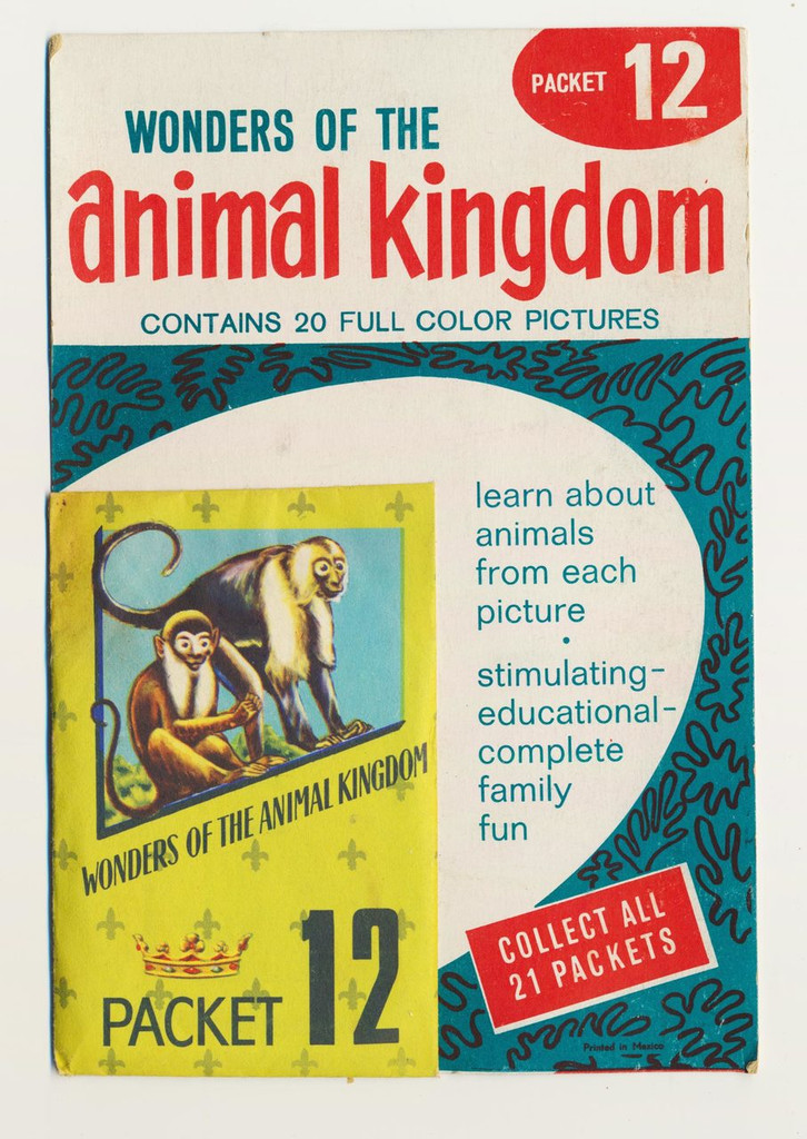 1959 Wonders Of The Animal Kingdom Stickers (Made In Mexico) 40/50   #*