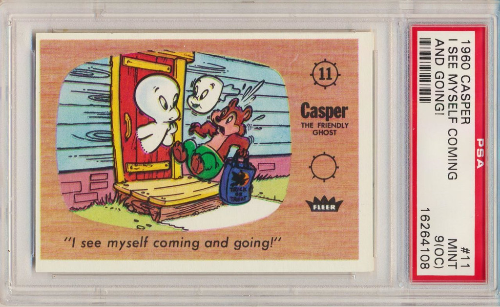 1960 Fleer Casper #11  I See Myself Coming And Going !!   PSA 9 O/C  MINT   #*