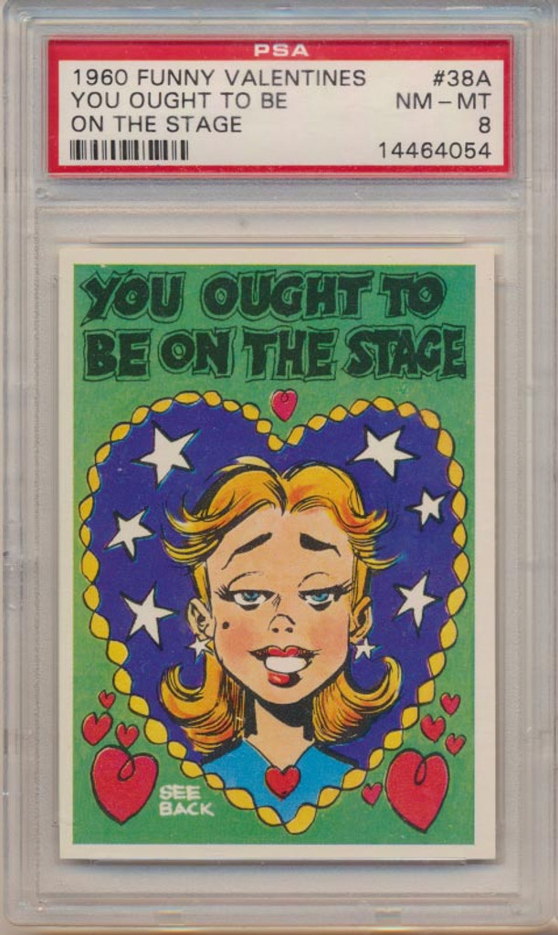 1960 FUNNY VALENTINES #1A YOU'RE IN A CLASS... PSA 8 NM-MT  #*