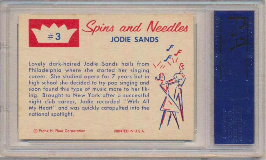 1960 SPINS & NEEDLES #3 JODIE SANDS PSA 8 NM-MT   #*