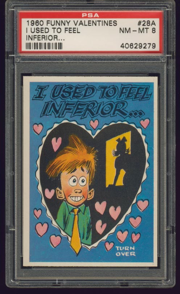 1960 FUNNY VALENTINES #28A I USED TO FEEL...PSA 8 NM-MT   #*